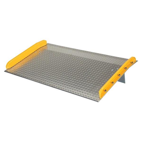 Vestil 60" x 36" Aluminum Truck Dockboards with Steel Safety Curb, 10,000 lb Capacity TAS-10-6036 - main